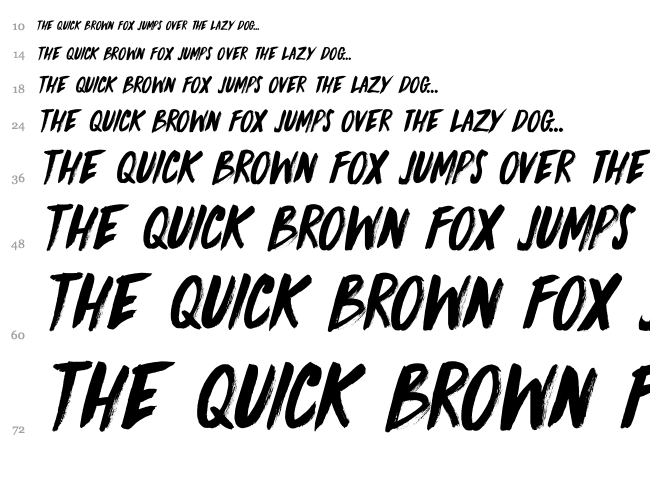 DK Knucklebones font waterfall